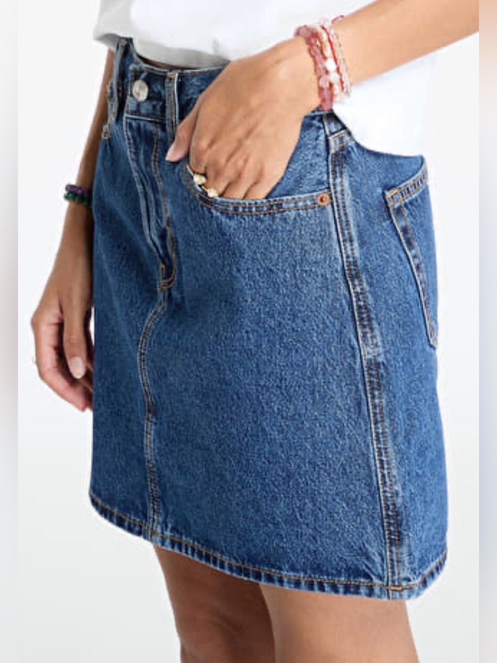 Calvin Klein Denim Mini Skirt Size 6